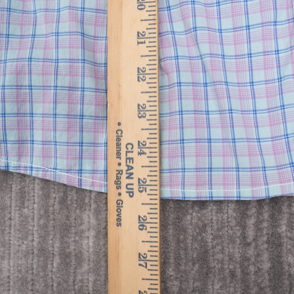 Wrangler Western Snap Shirt Womens Large Blue Pink Plaid Excellent Long Sleeve - Picture 4 of 9